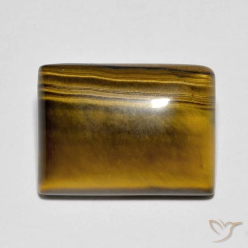 10.12ct Natural Medium Dark-Brown Olho de Tigre, baguete, Opaco