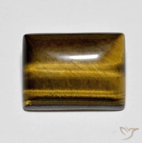 9.81ct Natural Marrom Quente Olho de Tigre, baguete, Opaco