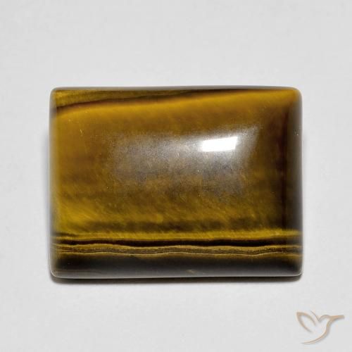 10.74ct Natural Marrom dourado Olho de Tigre, baguete, Opaco
