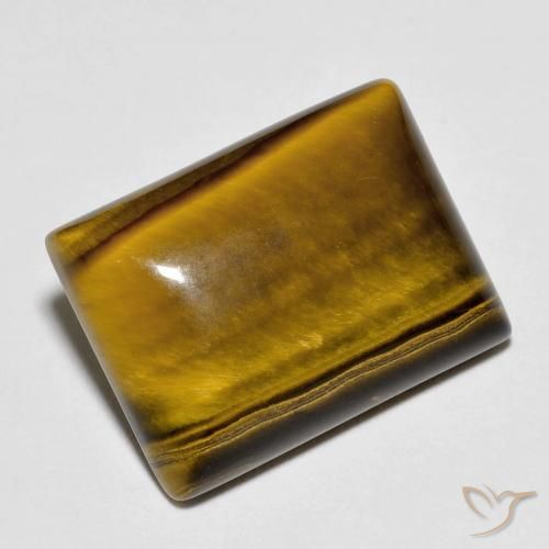 Olho de Tigre Marrom dourado Natural 10.74ct, baguete, Opaco