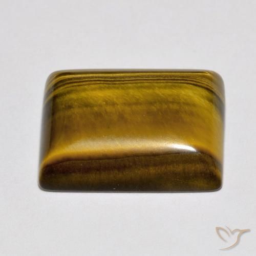 Olho de Tigre Marrom Quente Natural 10.41ct, baguete, Opaco