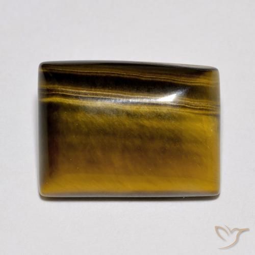 10.19ct Natural Marrom Quente Olho de Tigre, baguete, Opaco