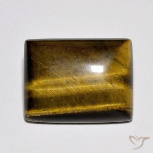 10.27ct Natural Marrom dourado Olho de Tigre, baguete, Opaco