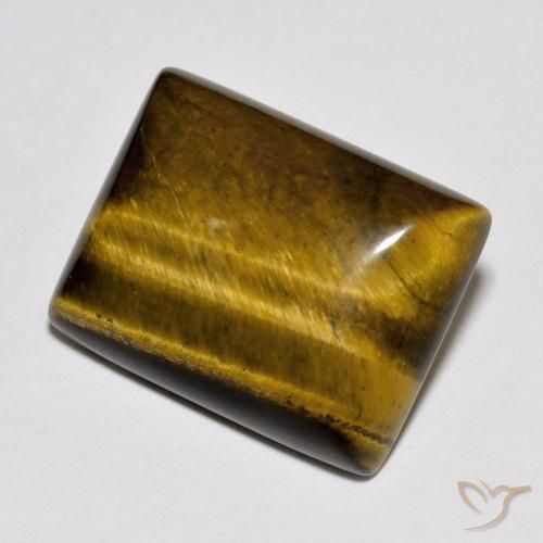 Olho de Tigre Marrom dourado Natural 10.27ct, baguete, Opaco