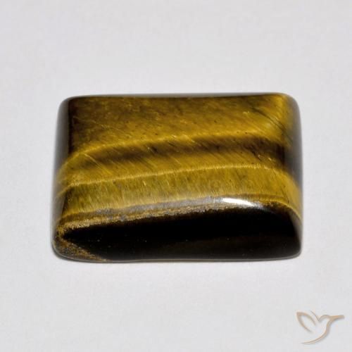 Olho de Tigre Marrom dourado Natural 10.27ct, baguete, Opaco