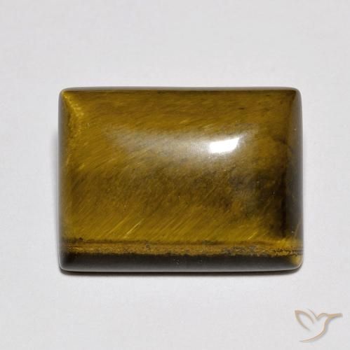 9.29ct Natural Medium Dark-Brown Olho de Tigre, baguete, Opaco