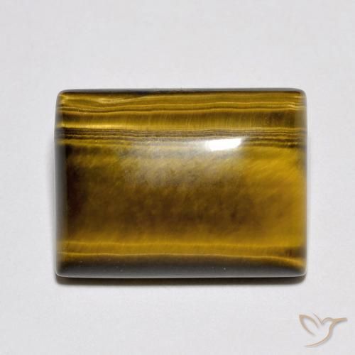 11.47ct Natural Marrom Quente Olho de Tigre, baguete, Opaco