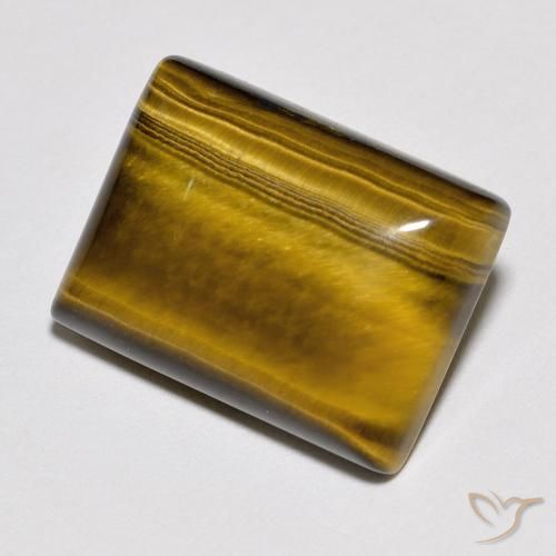 Olho de Tigre Marrom Quente Natural 11.47ct, baguete, Opaco