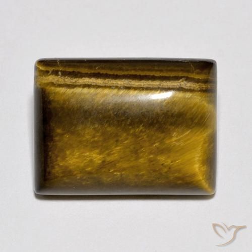 10.93ct Natural Marrom Quente Olho de Tigre, baguete, Opaco