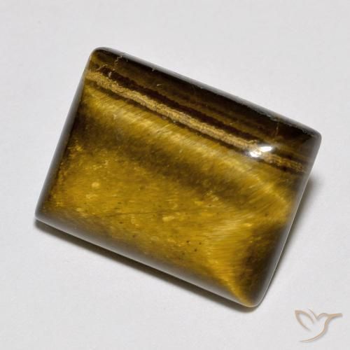 Olho de Tigre Marrom Quente Natural 10.93ct, baguete, Opaco