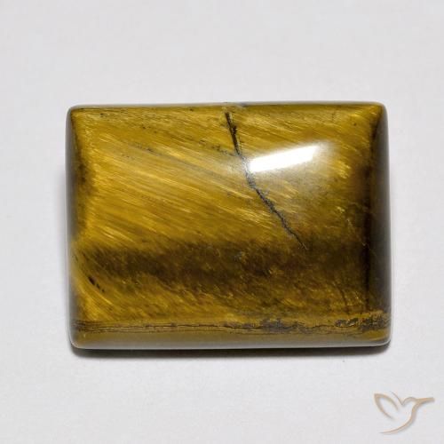 10.66ct Natural Marrom dourado Olho de Tigre, baguete, Opaco