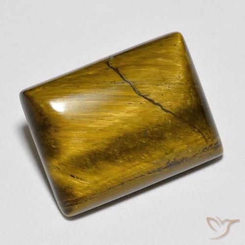 Olho de Tigre Marrom dourado Natural 10.66ct, baguete, Opaco