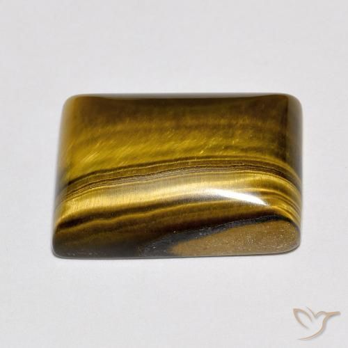Olho de Tigre Marrom Quente Natural 10.42ct, baguete, Opaco