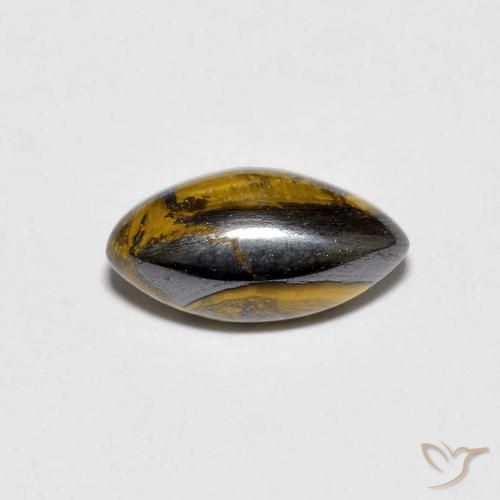 1.84ct Natural Marrom Quente Olho de Tigre, Marquesa, Opaco