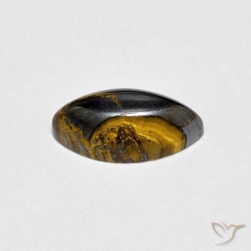 Olho de Tigre Marrom Quente Natural 1.84ct, Marquesa, Opaco
