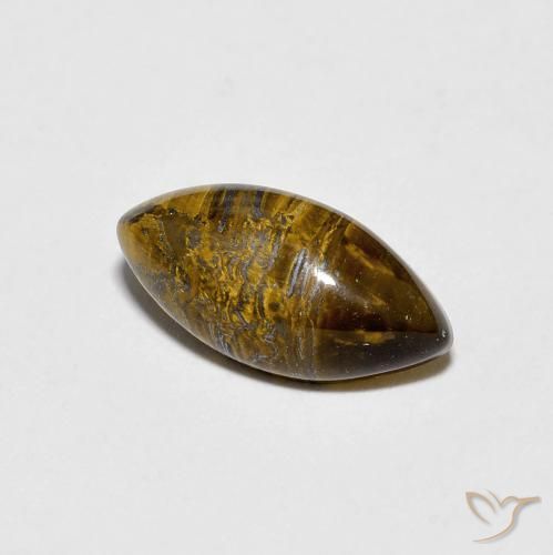 Olho de Tigre Marrom dourado Natural 2.01ct, Marquesa, Opaco
