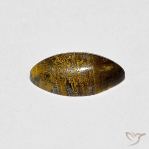 Olho de Tigre Marrom dourado Natural 2.01ct, Marquesa, Opaco