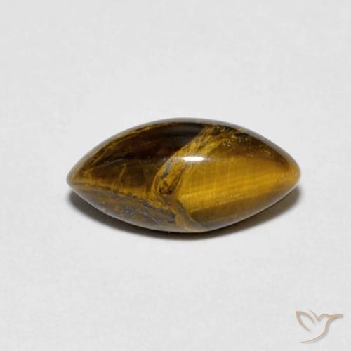 1.29ct Natural Marrom Quente Olho de Tigre, Marquesa, Opaco