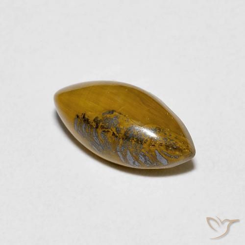 Olho de Tigre Medium Dark-Brown Natural 1.20ct, Marquesa, Opaco