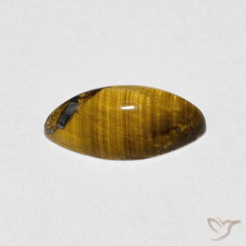 Olho de Tigre Medium Dark-Brown Natural 1.20ct, Marquesa, Opaco