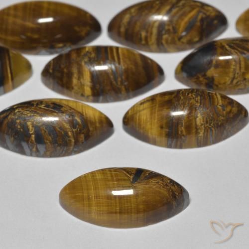 Olho de Tigre Marrom Quente Natural 2.17ct, Marquesa, Opaco