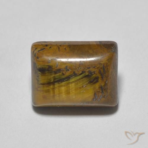 1.84ct Natural Marrom claro Olho de Tigre, baguete, Opaco