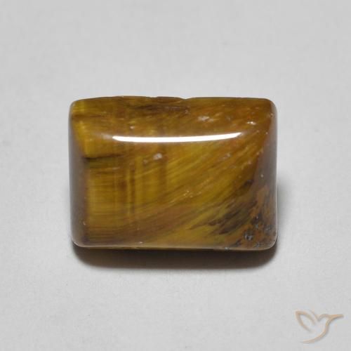 1.61ct Natural Marrom claro Olho de Tigre, baguete, Opaco