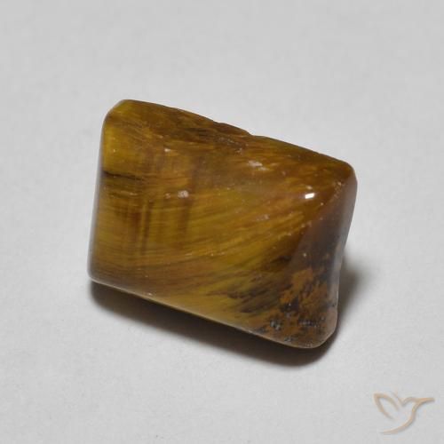 Olho de Tigre Marrom claro Natural 1.61ct, baguete, Opaco