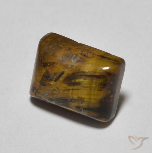 Olho de Tigre Marrom claro Natural 1.77ct, baguete, Opaco