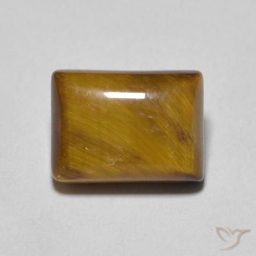 1.58ct Natural Marrom claro Olho de Tigre, baguete, Opaco