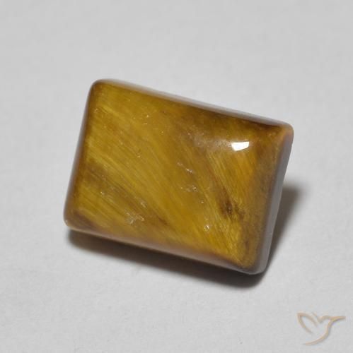 Olho de Tigre Marrom claro Natural 1.58ct, baguete, Opaco
