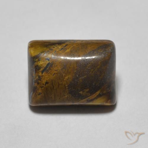 1.77ct Natural Marrom dourado Olho de Tigre, baguete, Opaco
