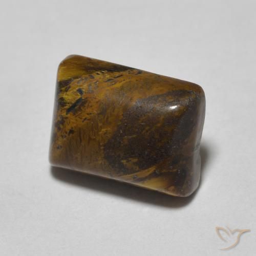 Olho de Tigre Marrom dourado Natural 1.77ct, baguete, Opaco