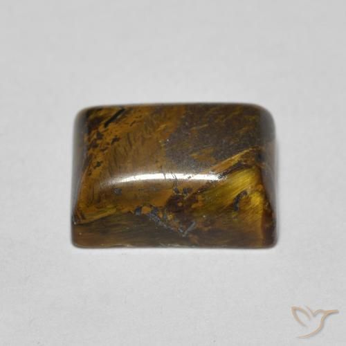 Olho de Tigre Marrom dourado Natural 1.77ct, baguete, Opaco