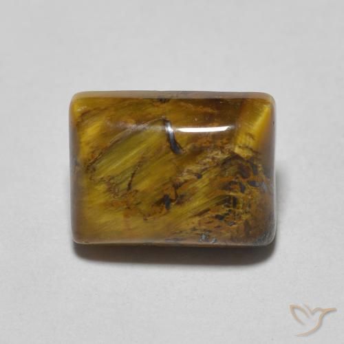 1.68ct Natural Marrom Quente Olho de Tigre, baguete, Opaco