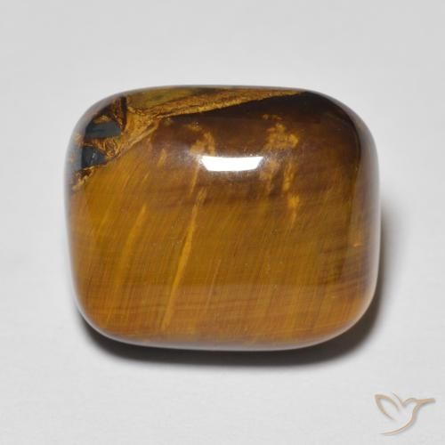 8.83ct Natural Marrom Quente Olho de Tigre, Almofada, Opaco