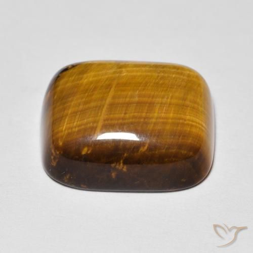 Olho de Tigre Marrom Quente Natural 8.83ct, Almofada, Opaco