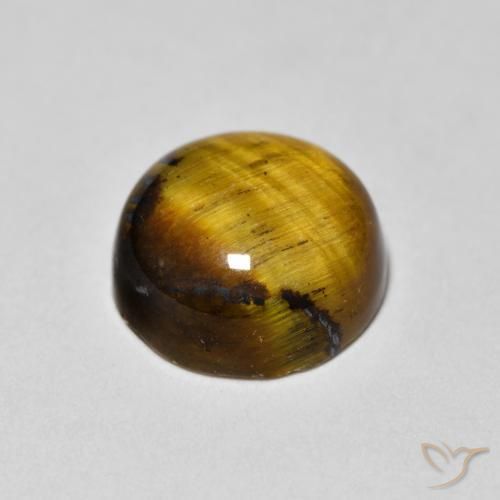 Olho de Tigre Marrom dourado Natural 1.99ct, Redondo, Opaco