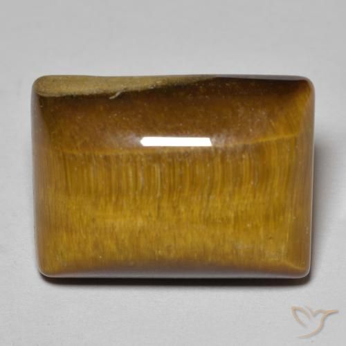 18.59ct Natural Marrom dourado Olho de Tigre, baguete, Opaco