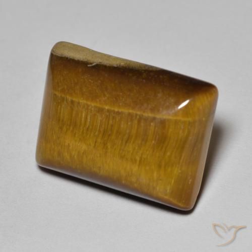 Olho de Tigre Marrom dourado Natural 18.59ct, baguete, Opaco