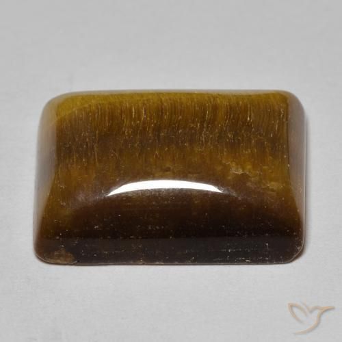 Olho de Tigre Marrom dourado Natural 18.59ct, baguete, Opaco