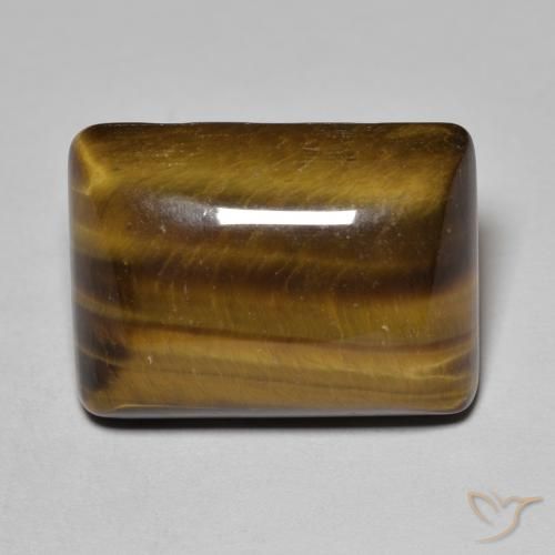 18.85ct Natural Marrom Quente Olho de Tigre, baguete, Opaco