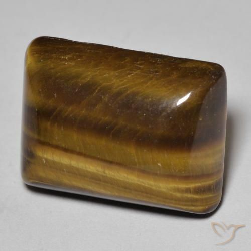 Olho de Tigre Marrom Quente Natural 18.85ct, baguete, Opaco