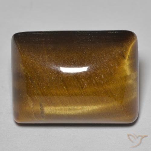 19.66ct Natural Castanho médio Olho de Tigre, baguete, Opaco