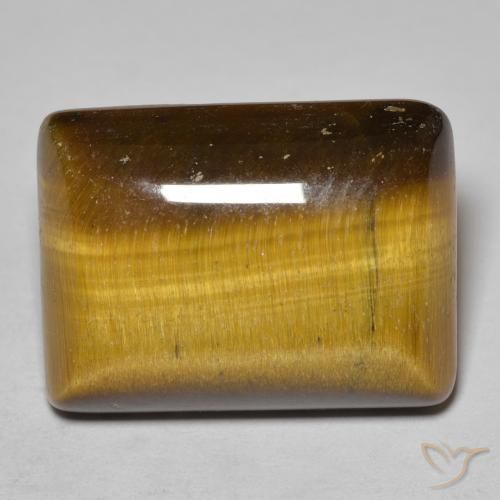 18.42ct Natural Castanho médio Olho de Tigre, baguete, Opaco