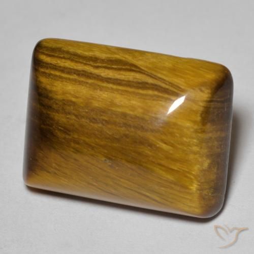 Olho de Tigre Marrom Quente Natural 19.32ct, baguete, Opaco