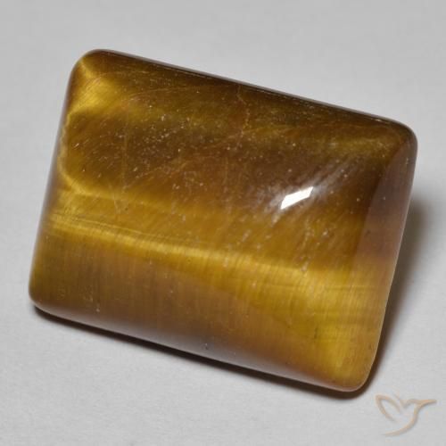 Olho de Tigre Marrom Quente Natural 19.11ct, baguete, Opaco
