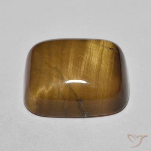 Olho de Tigre Marrom Quente Natural 8.72ct, Almofada, Opaco