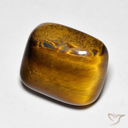 Olho de Tigre Gingerbread Marrom Natural 9.08ct, Almofada, Opaco