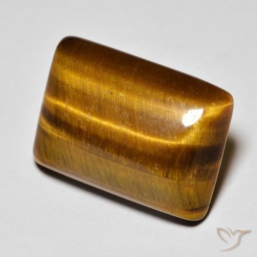 13.68ct Natural Marrom Quente Olho de Tigre, baguete, Opaco